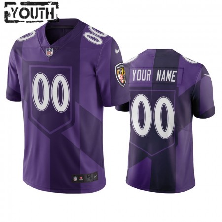 Tröjor Baltimore Ravens Custom Lila City Edition Vapor Limited - Barn Tröjor Baltimore Ravens Custom Lila City Edition Vapor Limited - Barn